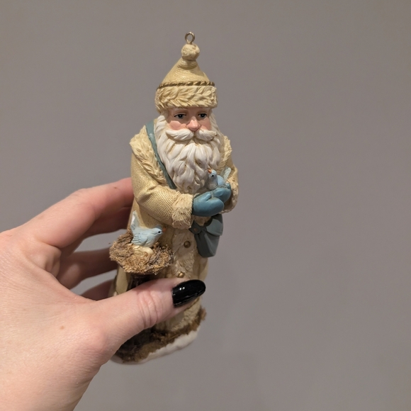 Santa Claus Figurine with Blue Birds - Picture 6 of 6